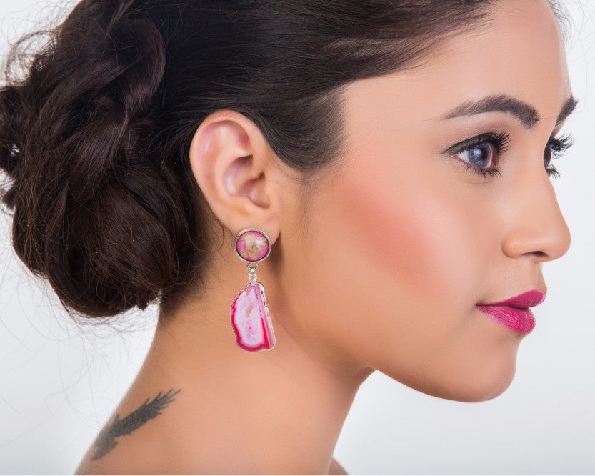Flora drop earrings