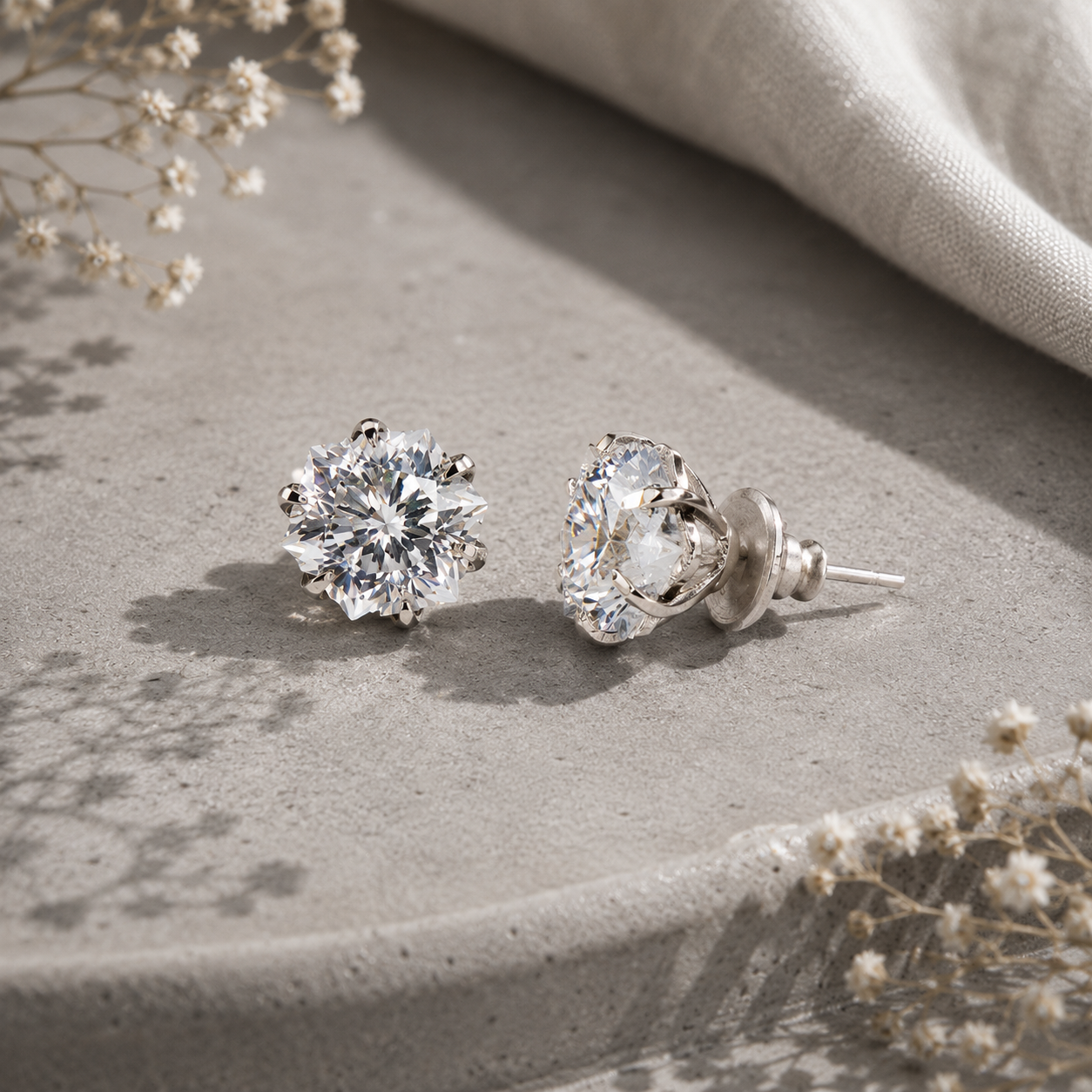 Snow Crystal Studs