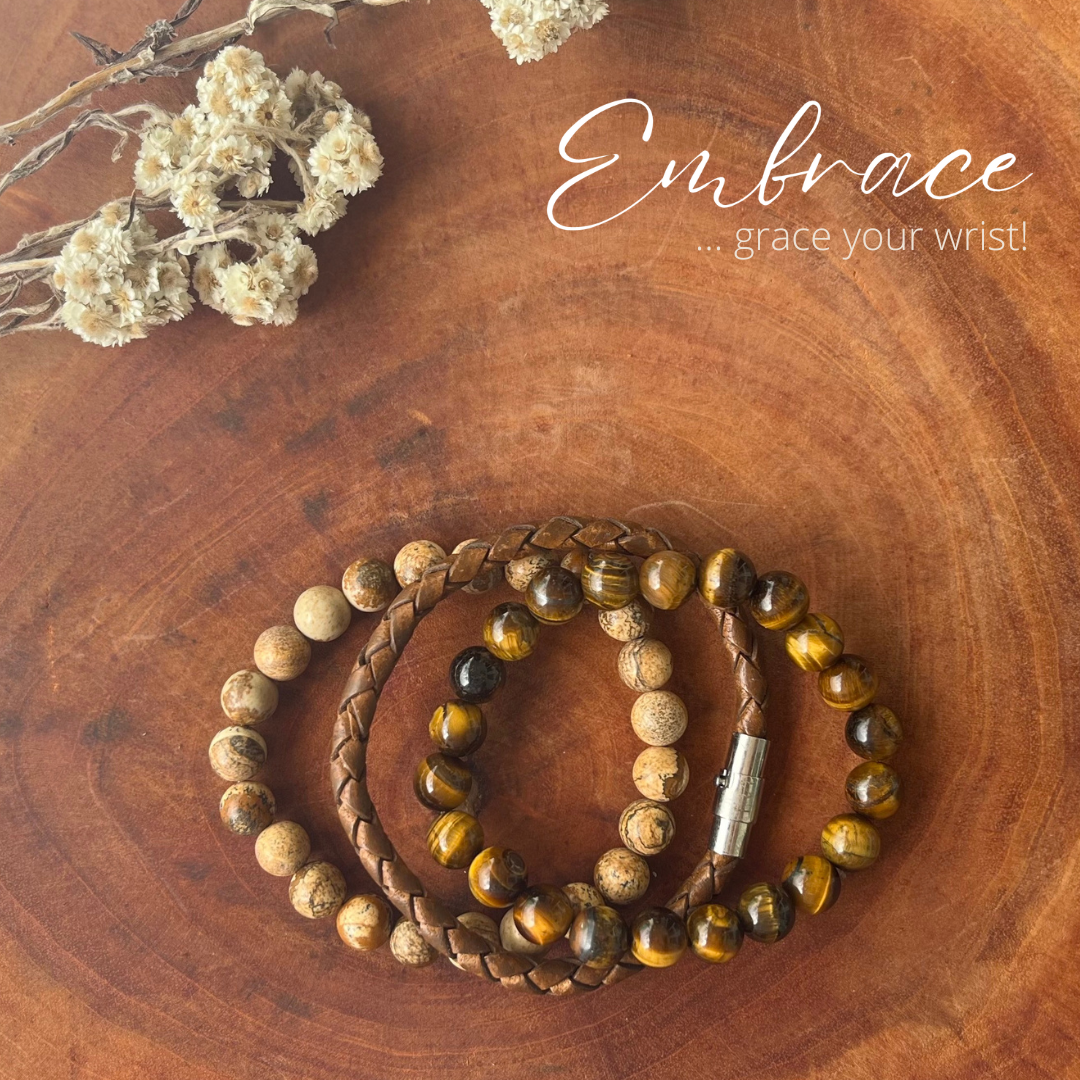 grace your wrist with Nirwaana's gemstone bracelets collection Embrace