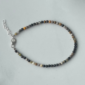 bumblebee jasper stone faceted beads bracelet