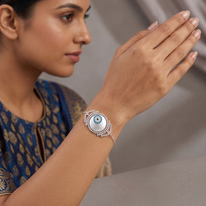 
Evil Eye Bracelet - White