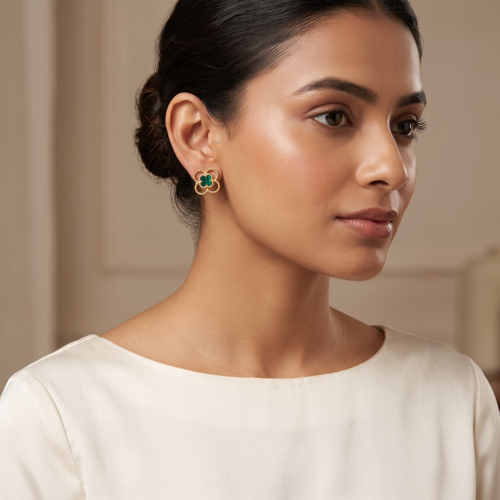 4Leaf Clover Studs - Gold
