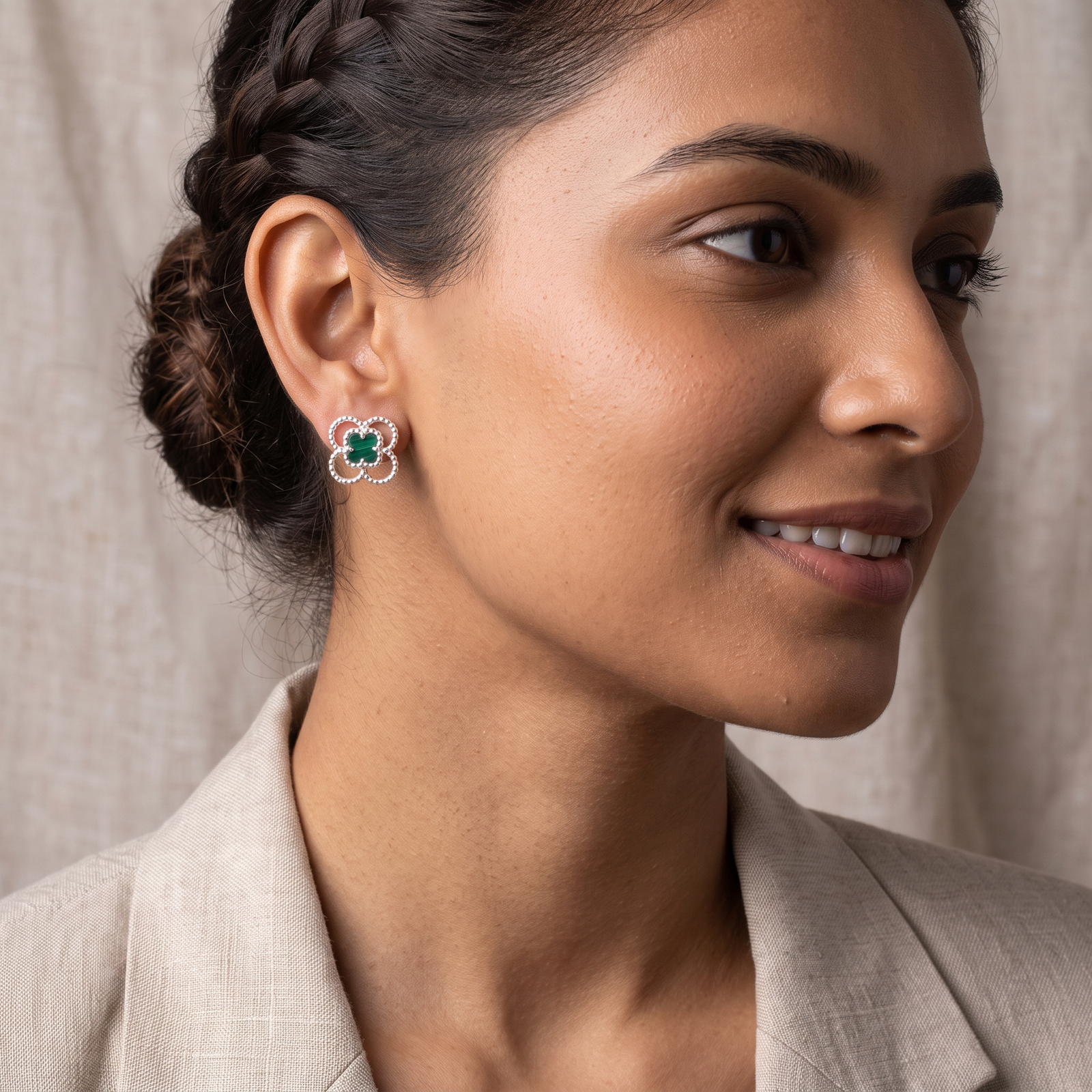 4Leaf Clover Studs - Silver
