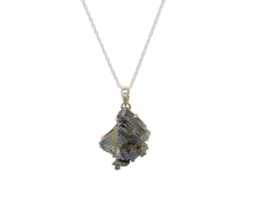 Bismuth Crystal origin from Michigan pendant with chain