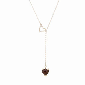 Delicate twin hearts necklace