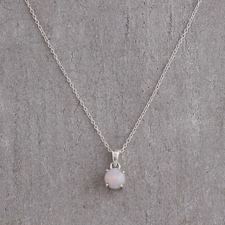 Libra opal birthstone neckpiece