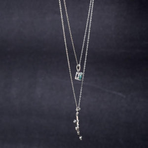 Delicate double layered taurus necklace