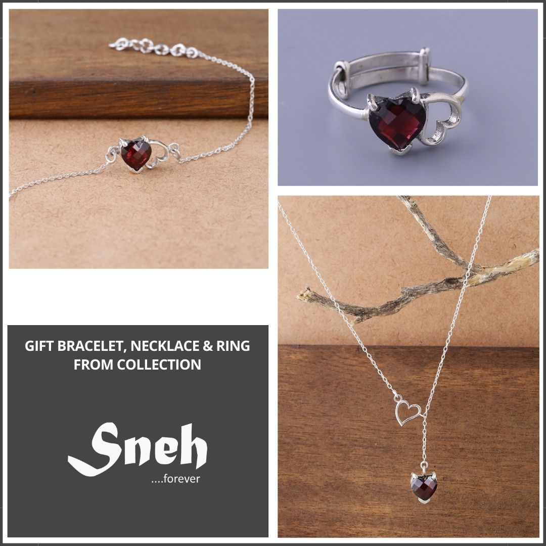 Sneh Collection necklace bracelet and ring for gift