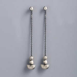 Maasai Silver Drop Earrings