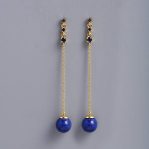 Blue Lapis Lazuli Earrings For Her