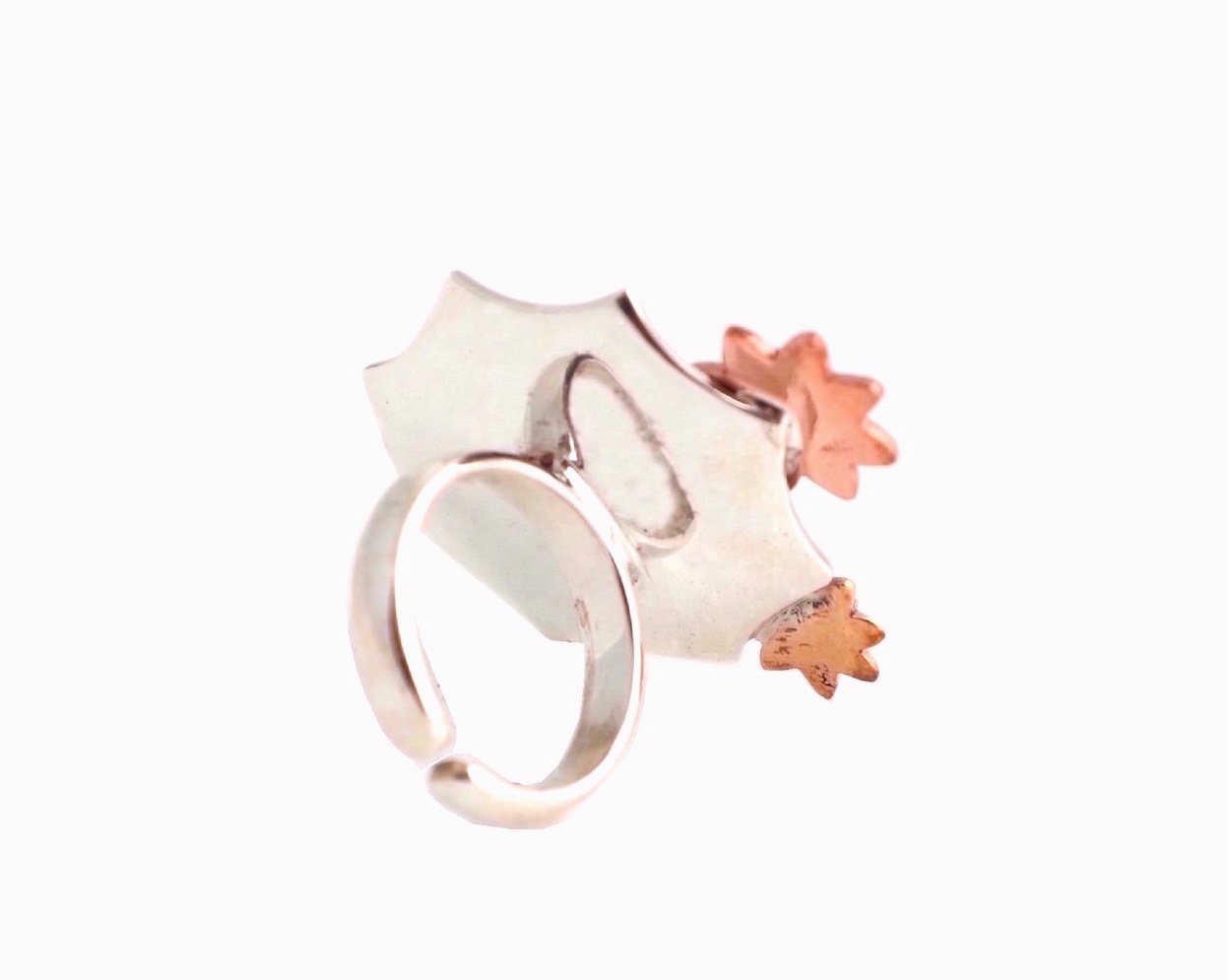 Back view of cocktail ring