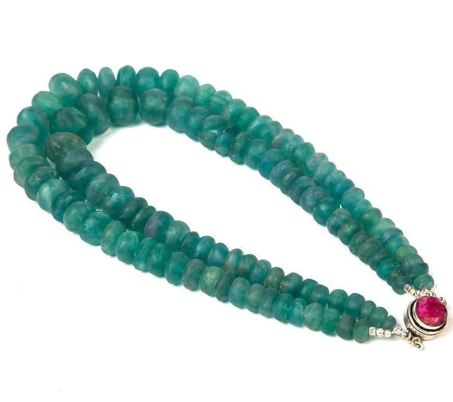 Beaded Riviere - Rose Quartz Beads Necklace - Nirwaana