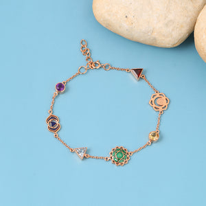 chakra charm bracelet