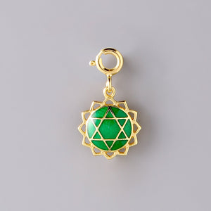 Anahata Chakra detachable gold charm