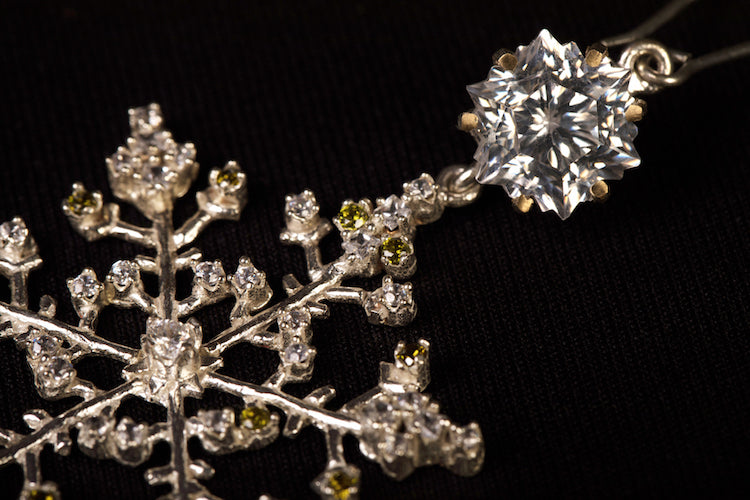 Sterling silver plated crystal earrings