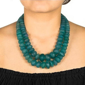 Green Fluorite gemstone beaded beauty necklace
