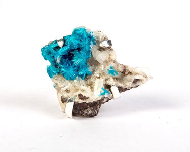 Cavanasite stone blue rossette ring