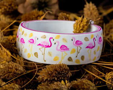 Contemporary with traditional Meenakari hand painted bangle
