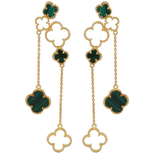 4 Leaf Clover Danglers - Gold 