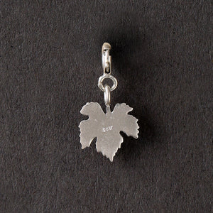 Back view of the silver detachable ivy leaf charm by Nirwaana