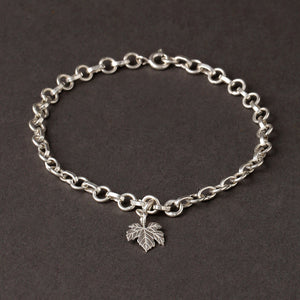 Ivy Leaf Charm Bracelet