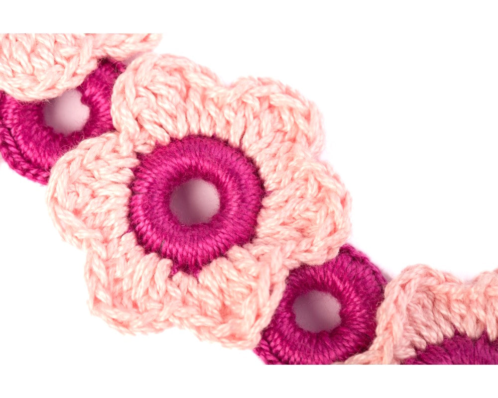 Handmade flower cotton yarn crochet